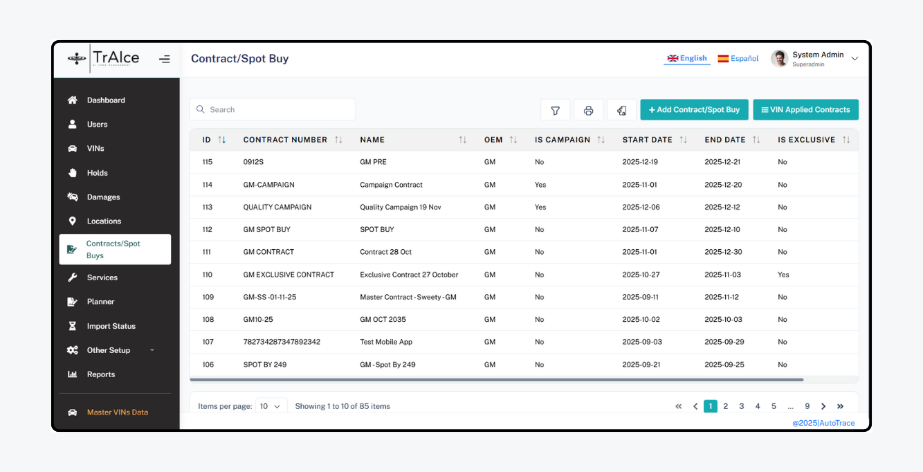 Large Vehicle Logistics Yard