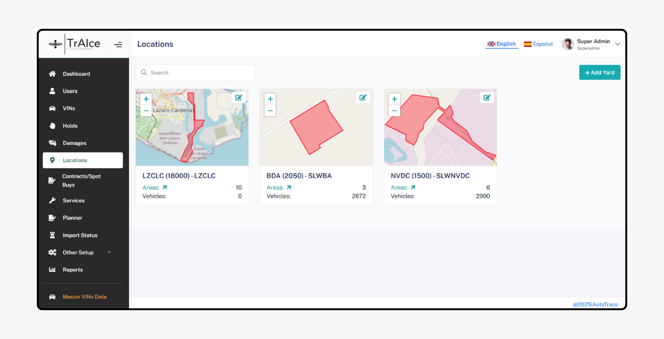 Large Vehicle Logistics Yard
